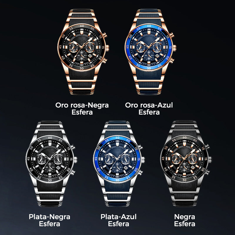 💎Reloj de cuarzo multifuncional resistente al agua para hombre