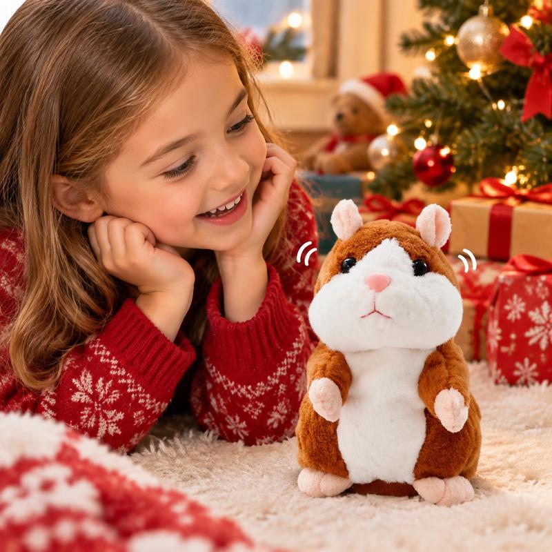 Peluche de Hámster Parlante – Repite lo que Dices con Movimiento de Cabeza