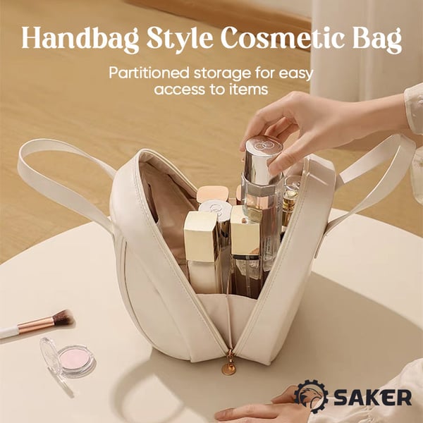 Bolsa de Maquillaje con Forma de Concha de Múltiples Capas
