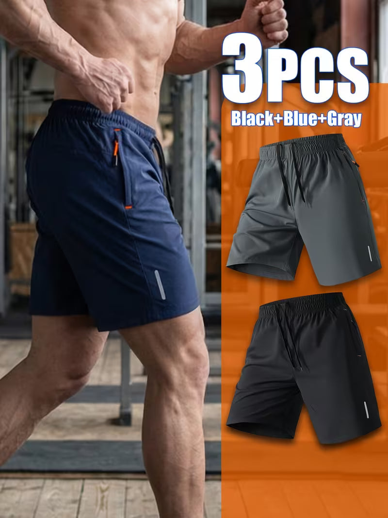 💎 -¡50% EN PANTALONES CORTOS ELÁSTICOS DE VERANO PARA HOMBRE! 💎 Bolsillos transpirables con cremallera y ajuste🩳❄️ elástico
