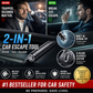❄️Summerfresh 50% OFF!🚗2-in-1 Car Emergency Escape Tool – Spring-Loaded Tempered-Glass Window Breaker & Seatbelt Cutter