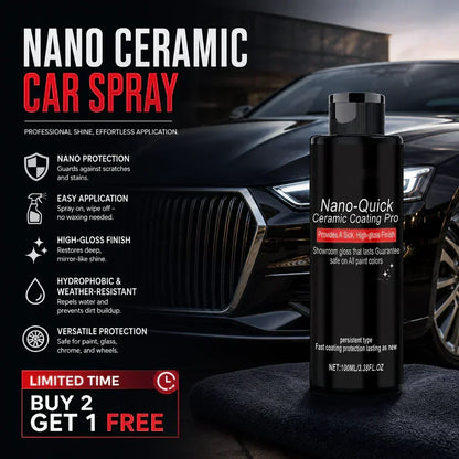 ⏳🔥¡50 % DE DESCUENTO POR TIEMPO LIMITADO! ⏰✨ Spray de Cuidado del Coche para Brillo Instantáneo – Hidrofugante y Protección UV – Para Pintura, Plástico y Cristal – Sin rayas, rápido y fácil de aplicar 🧴