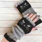 🎁COMPRA 1 Y LLÉVATE 1 GRATIS🐱Guantes Tejidos Sin Dedos con Motivo de Gato
