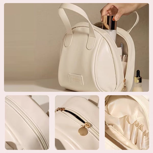 Bolsa de Maquillaje con Forma de Concha de Múltiples Capas