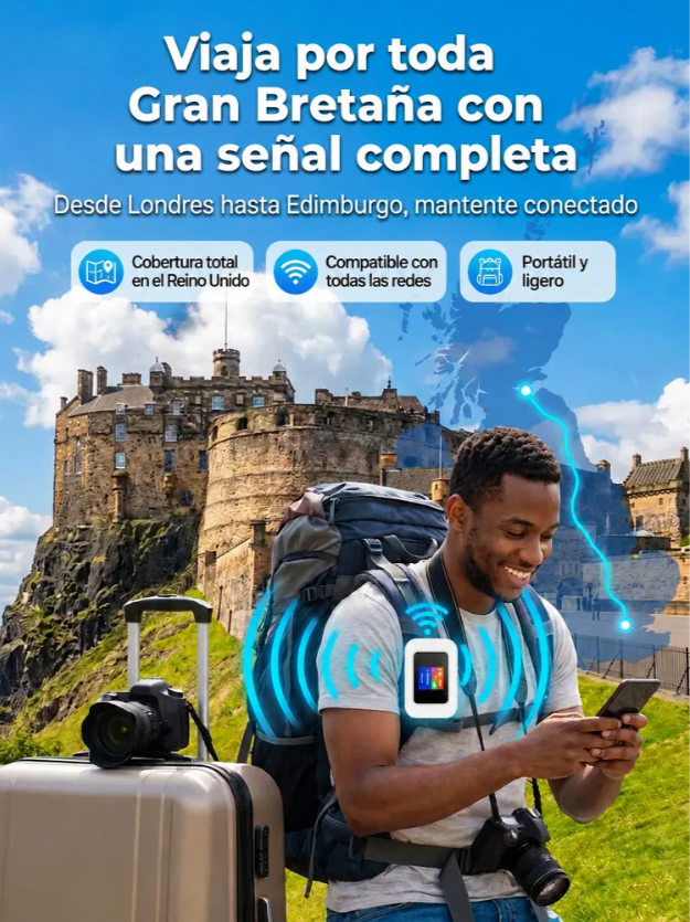 Wi-Fi portátil compatible con todas las redes.