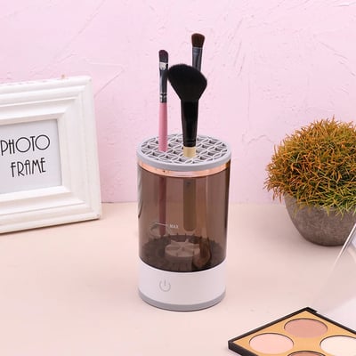 Regalo Perfecto-Limpia Brochas de Maquillaje Eléctrico Recargable