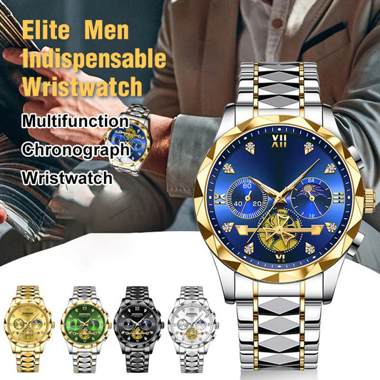 Diseño de lujo Dodecagon Quartz Mira un nuevo reloj de pulsera multifuncional para hombres