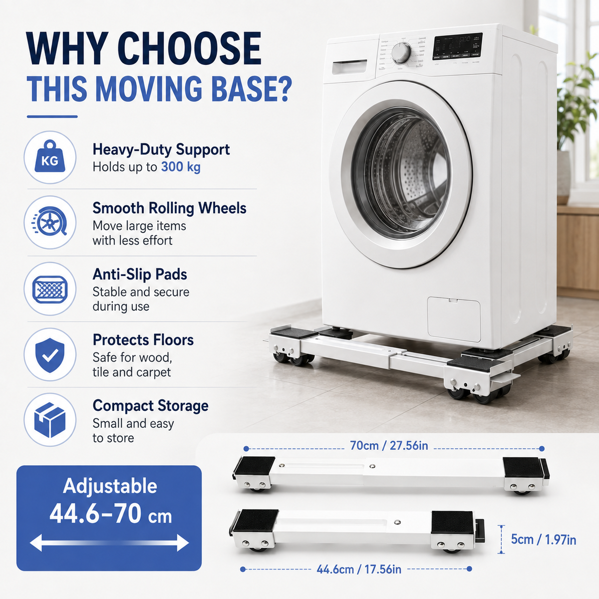 ⏳¡OFERTA POR TIEMPO LIMITADO!⏰Soportes de rodillos extensibles para mover muebles y electrodomésticos pesados sin dañar el suelo