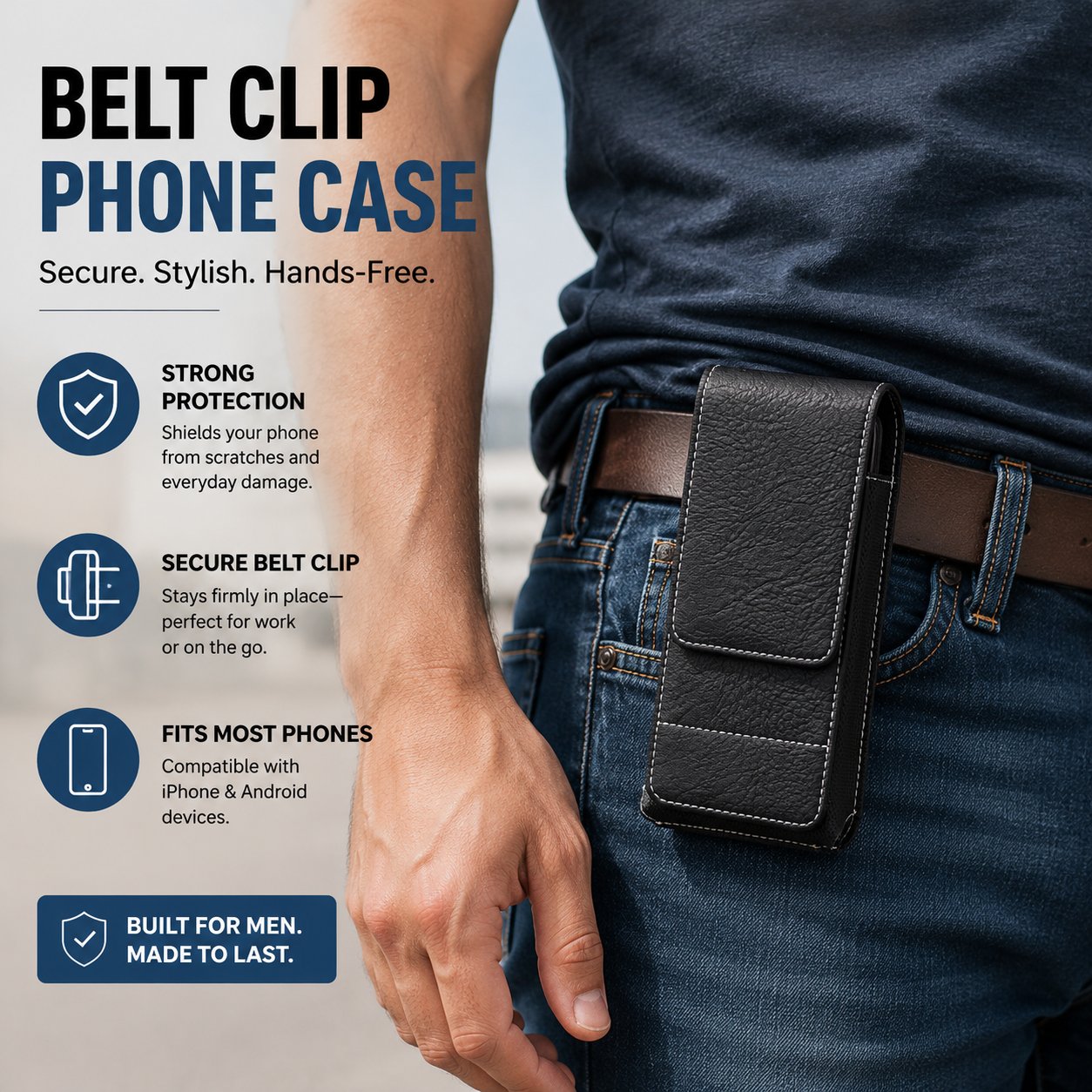 📱🔥 ¡OFERTA 50% OFF! Funda Portátil para Teléfono con Cinturón – Protección Segura y Acceso Rápido para Trabajo y Uso Diario ✨