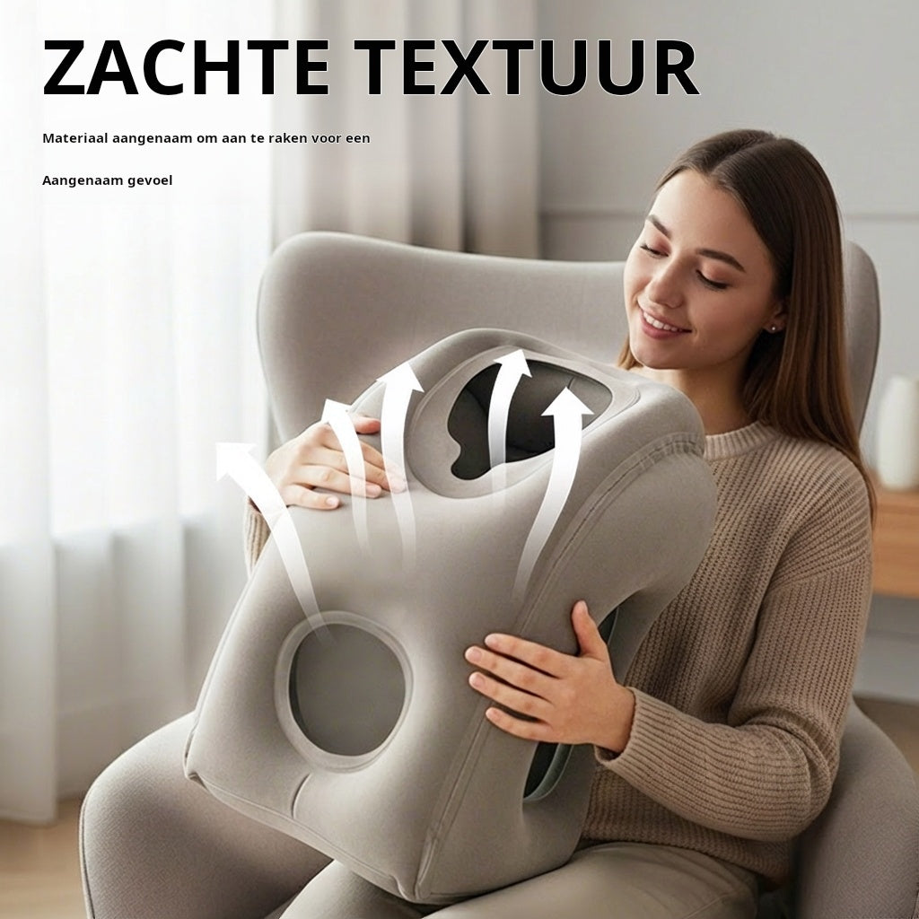 📢📢 ¡50% DE DESCUENTO AHORA! ⏰ Almohada de viaje portátil, inflable y ergonómica: disfruta de un descanso cómodo en cualquier momento y lugar 🧳💤
