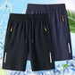 💎 -¡50% EN PANTALONES CORTOS ELÁSTICOS DE VERANO PARA HOMBRE! 💎 Bolsillos transpirables con cremallera y ajuste🩳❄️ elástico