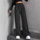 🥰🔥 ¡OFERTA FINAL! 50% de DESCUENTO 💖 Pantalones de pierna ancha con lentejuelas y cinturilla elástica para mujer ✨