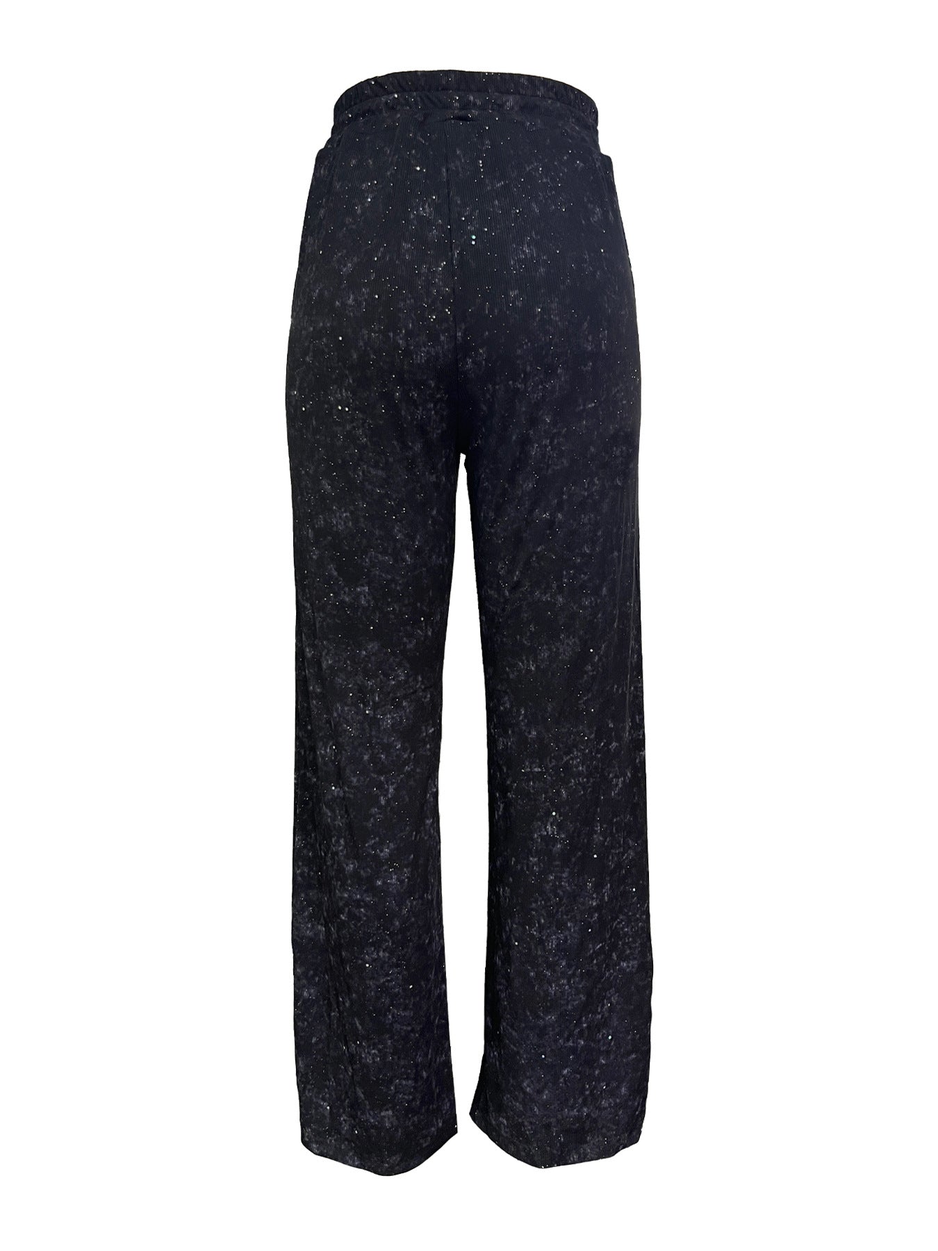 🥰🔥 ¡OFERTA FINAL! 50% de DESCUENTO 💖 Pantalones de pierna ancha con lentejuelas y cinturilla elástica para mujer ✨