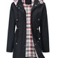 Chaqueta Impermeable para Mujer a Cuadros