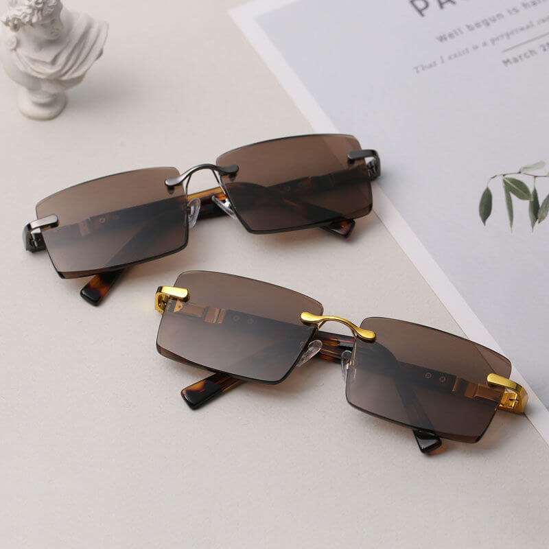 Gafas de sol con lentes de cristal natural