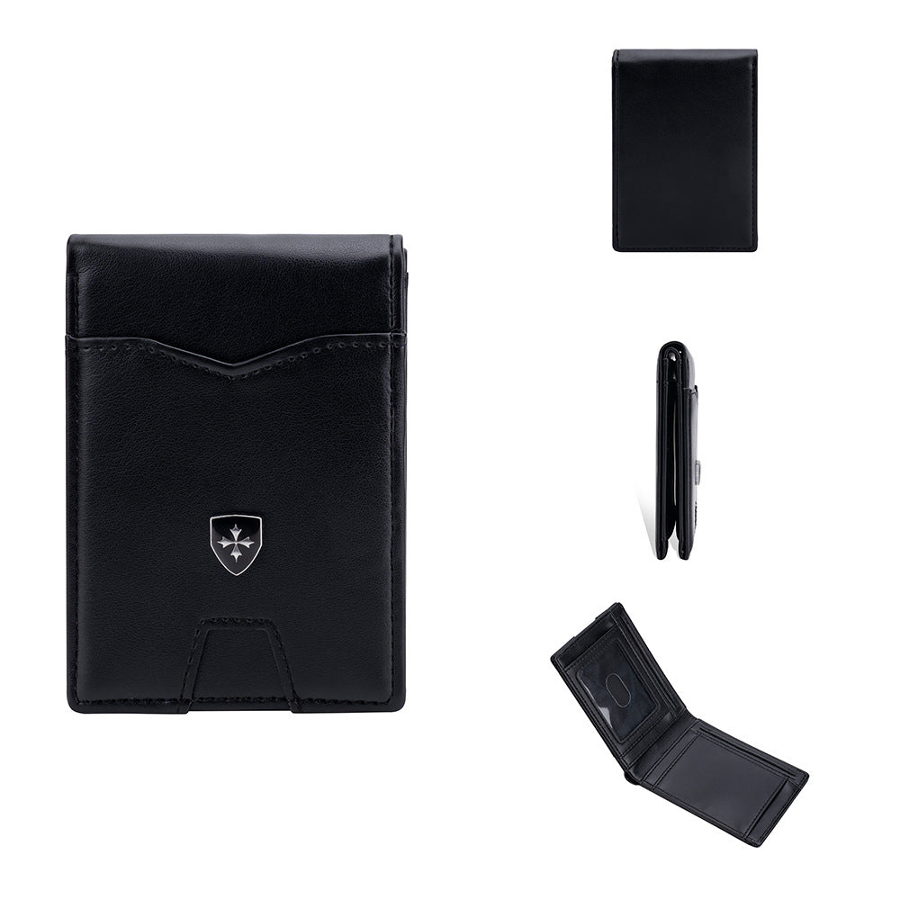 💼🛡️ ¡Mantén tus tarjetas seguras con estilo! Cartera RFID ultradelgada y elegante