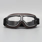 📢📢 ¡50% DE DESCUENTO! ⏰ Gafas de Moto Retro Vintage — Lentes Cortavientos para Casco Cruiser y Motocross