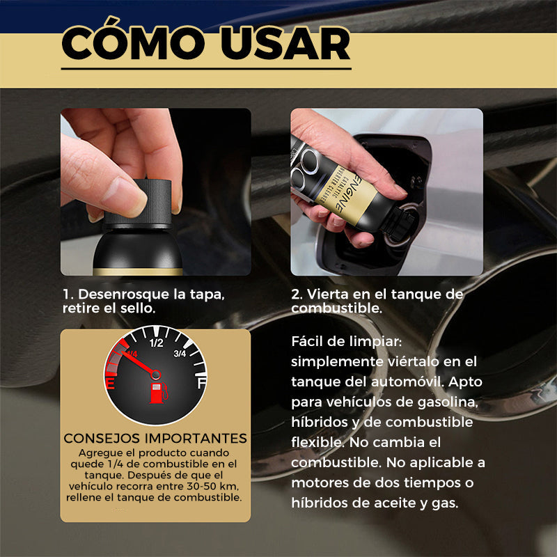 💥Compra uno y llévate otro gratis🔥Limpiador de convertidores catalíticos y sistemas de combustible