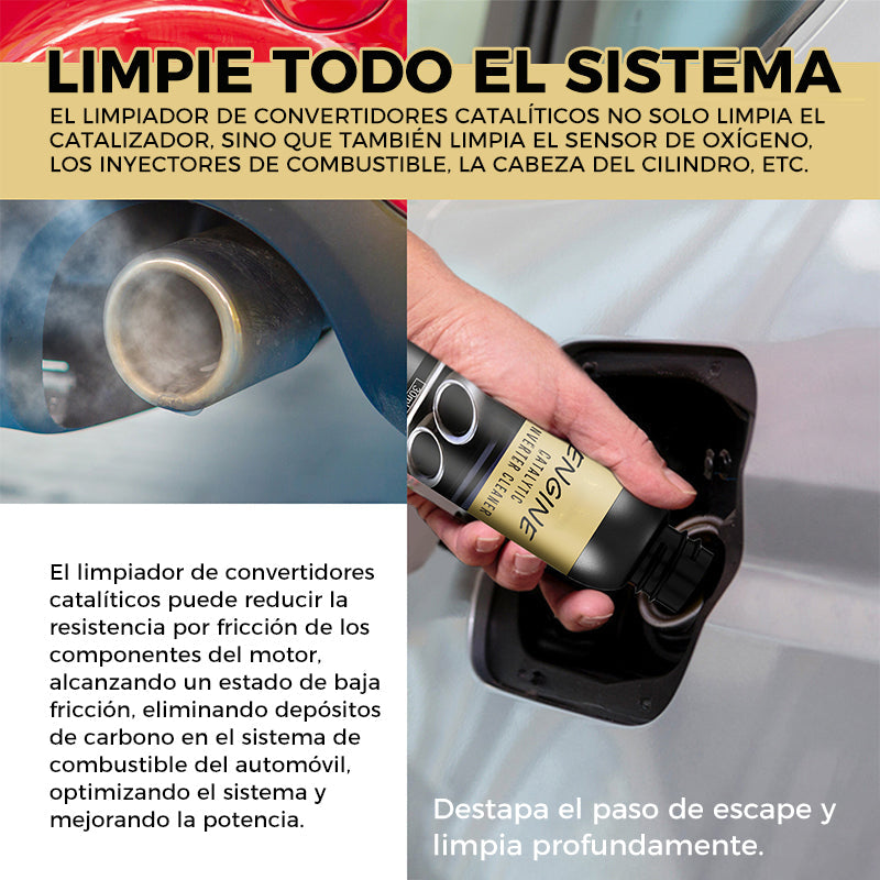 💥Compra uno y llévate otro gratis🔥Limpiador de convertidores catalíticos y sistemas de combustible