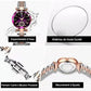 Reloj de Acero Inoxidable Brillante e Impermeable de Lujo para Mujer