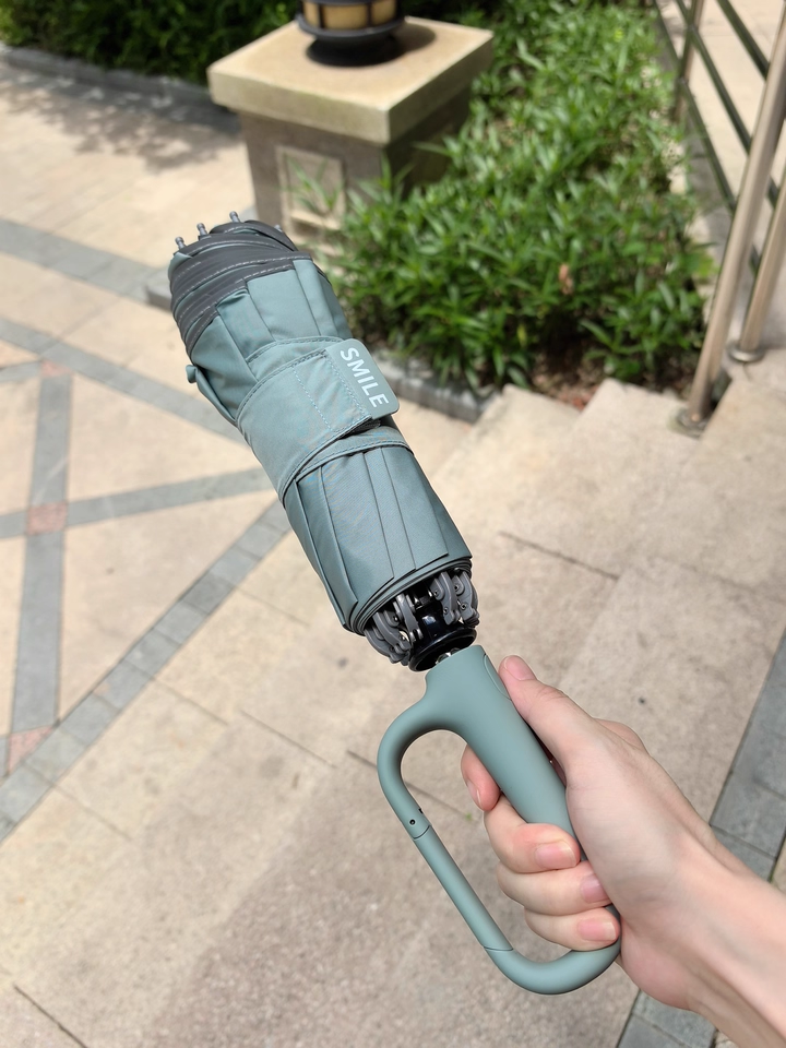 🔥Paraguas Plegable Automático – Resistente al Viento, Impermeable y Compacto ☔ con Cierre de Lazo para el Uso Diario 🌬️💧