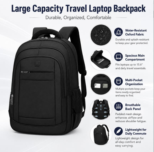 ✈️ ¡50% DE DESCUENTO! Mochila de viaje grande – amplia, organizada, lista para viajar – tu compañera de equipaje de mano ideal. 🧳✅
