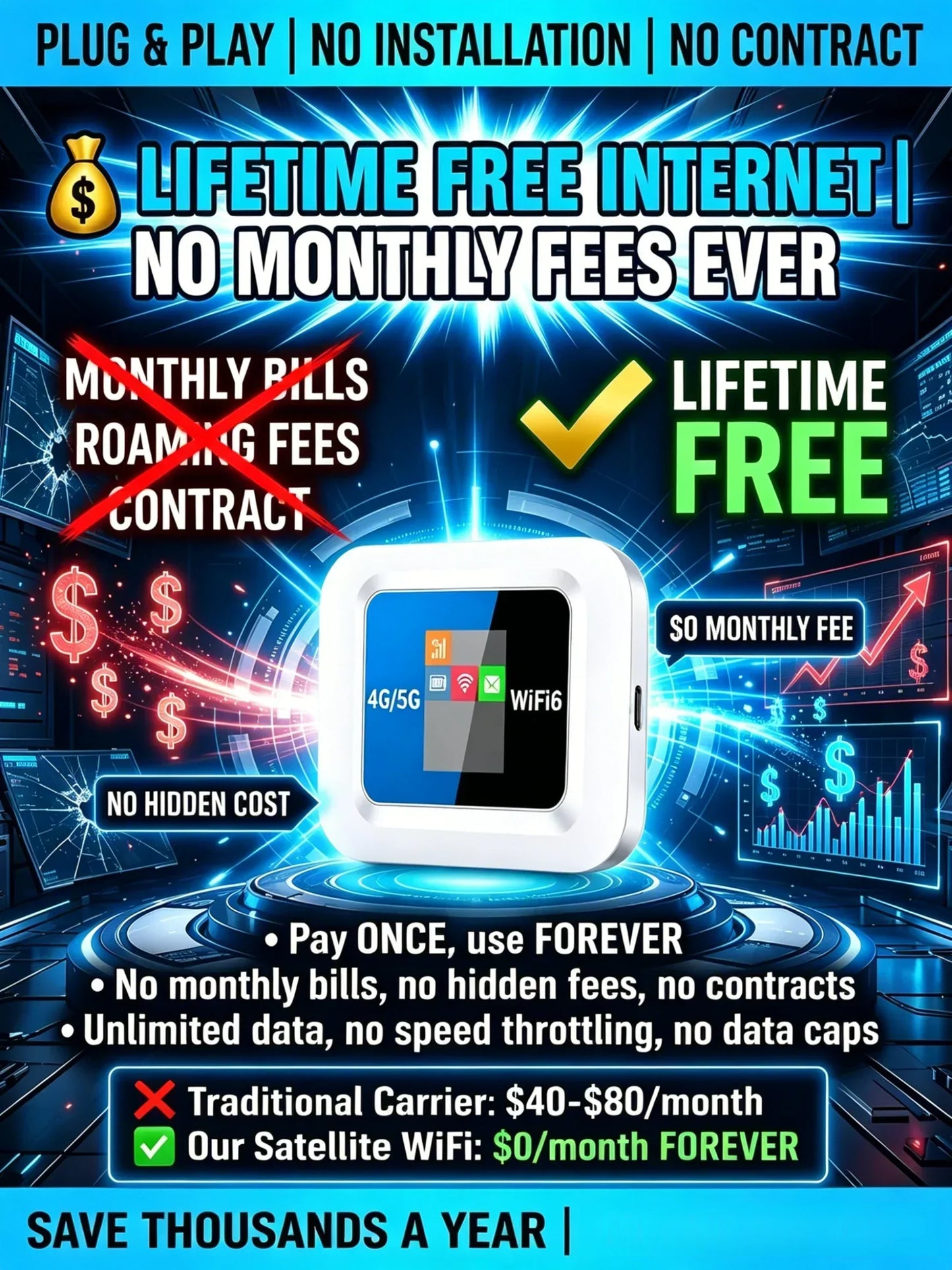 🥳¡OFERTA CALIENTE 2026! 🥳💞¡Más de 50K vendidos! 📶🌐 Hotspot WiFi Móvil – WiFi Portátil con Cobertura Total en Cualquier Lugar. Sin Contrato, Sin Instalación. ¡Mantente Conectado en Todo Momento! 📱✨