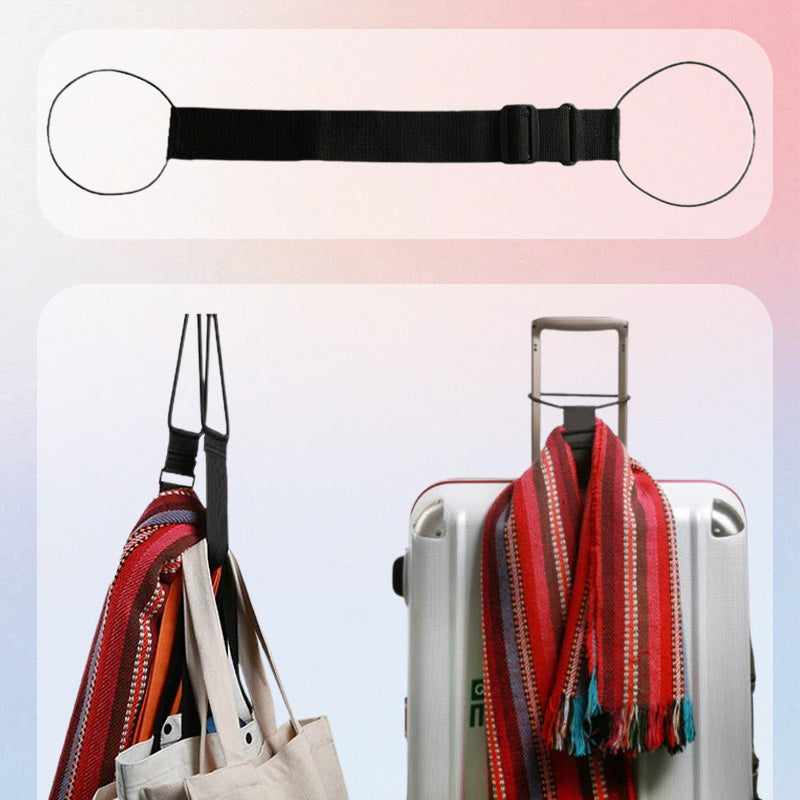 🔥【1° Más Vendido】🧳Correa elástica para equipaje (manos libres para viajar): ¡sujeta las bolsas a la maleta para ir al aeropuerto, de vacaciones o en viajes de negocios!✈️