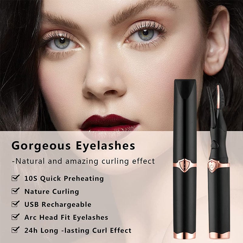 Rizador eléctrico de pestañas para un look glamuroso al instante