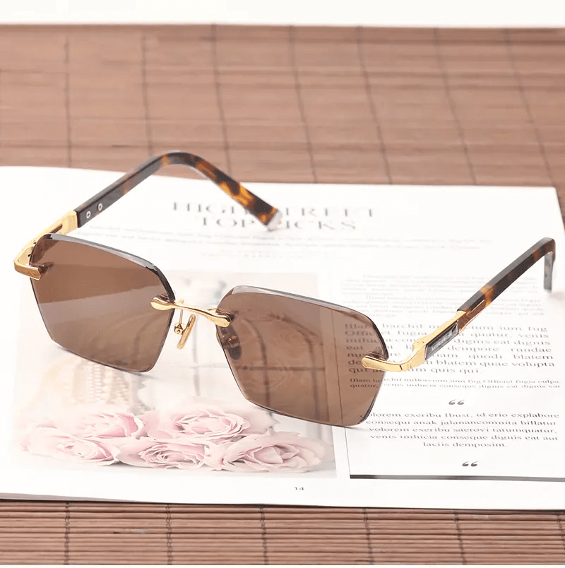 Gafas de sol con lentes de cristal natural