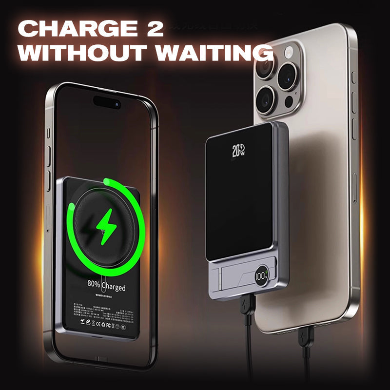 🔋✨Cargador Magnético Profesional para Viajeros y Profesionales 🧲 | Cable 20W e Inalámbrico 15W | 10.000 mAh | Envío Rápido💥