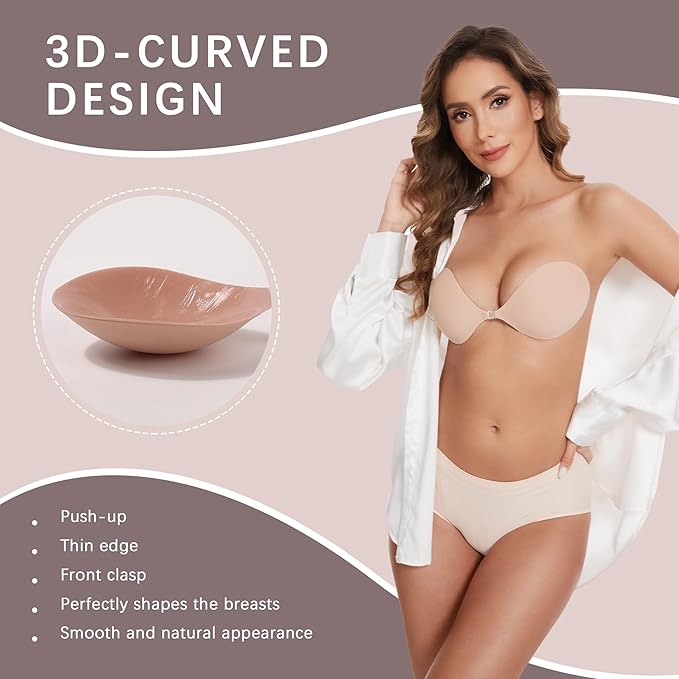 🔥 ¡Compra 1 y llévate 1 gratis! Precio: ¡solo $18.99! 🔥💥 Sujetador adhesivo mágico con relleno – realza tu busto en segundos ✨