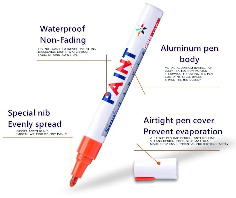 🔥🎁2026-Venta de Navidad🎁Rotulador impermeable para neumáticos