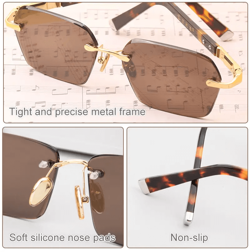 Gafas de sol con lentes de cristal natural