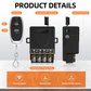 🔌 ¡COMPRA 2 LLEVA 3! ✨ Kit de Interruptor con Mando a Distancia Inalámbrico - Instalación Instantánea con 100m de Alcance para Controlar Luces y Electrodomésticos 🏠💡