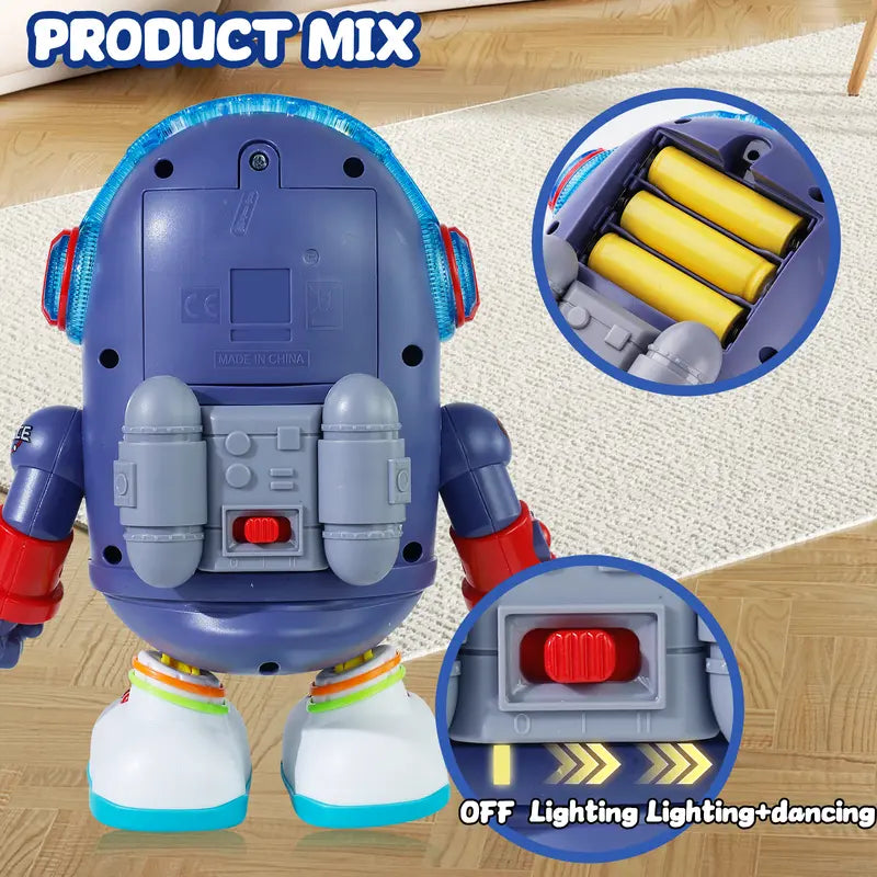 ⏳Oferta por Tiempo Limitado⏰Pato Espacial Bailarín de Juguete - Luces LED y Música Interactiva con Sensor Solar 🌟🚀