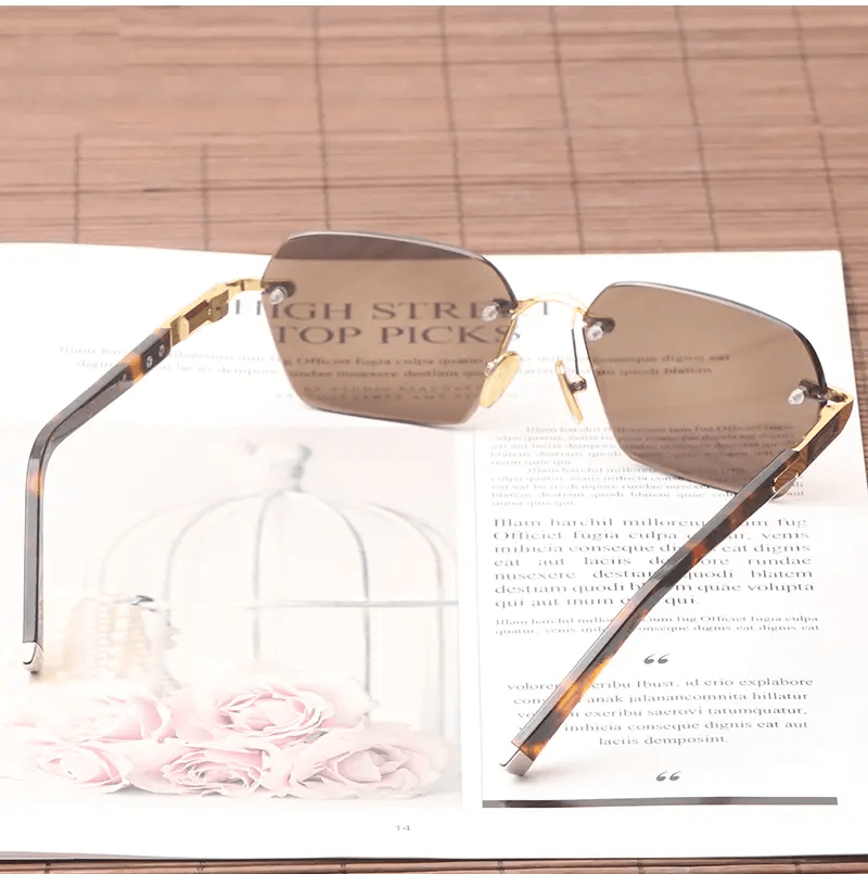 Gafas de sol con lentes de cristal natural