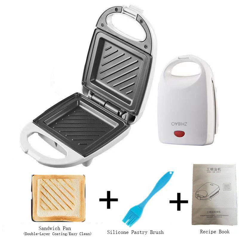 ⚡️Sandwichera Compacta de Calentamiento Rápido🥪 - Placas Antiadherentes Desmontables, Operación con Un Solo Toque (Encimera Compacta)