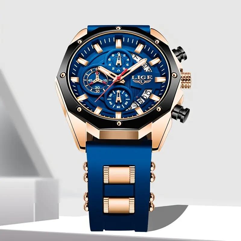 ⏳🔥¡50 % DE DESCUENTO POR TIEMPO LIMITADO! ⏰ ⌚ 💪 Reloj de Cuarzo Deportivo Impermeable para Hombre – Función cronógrafo, duradero y resistente al agua – Perfecto para deportes, viajes y uso diario 🏃‍♂️