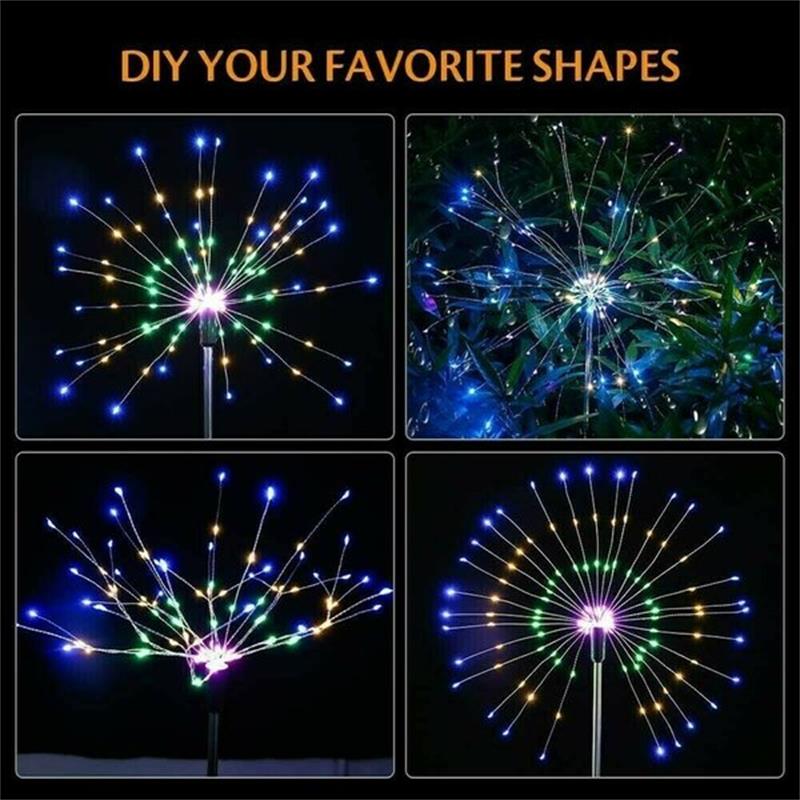 ✨🔥 ¡OFERTA 50% OFF! Luz Solar Decorativa de Fuegos Artificiales para Jardín – Iluminación Mágica, Sin Cables y Resistente al Agua 🌙🌿