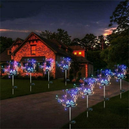 ✨🔥 ¡OFERTA 50% OFF! Luz Solar Decorativa de Fuegos Artificiales para Jardín – Iluminación Mágica, Sin Cables y Resistente al Agua 🌙🌿
