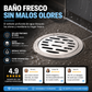 Coladera de Piso Redonda en Acero Inoxidable con Sistema Antiolor