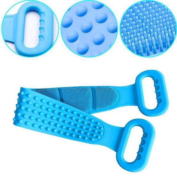 ⏳🔥¡50 % DE DESCUENTO POR TIEMPO LIMITADO! ⏰ 🧴 Cepillo de Silicona para Espalda de Doble Cara – Exfoliante Corporal para Baño con Cerdas Suaves de Silicona