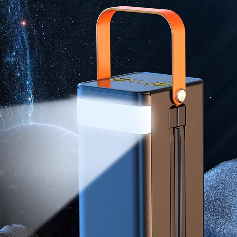 Batería Externa Portátil de Carga Rápida para Exteriores con Luz LED