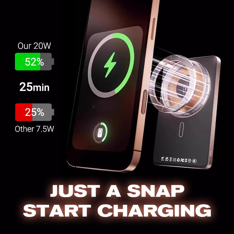 🔋✨Cargador Magnético Profesional para Viajeros y Profesionales 🧲 | Cable 20W e Inalámbrico 15W | 10.000 mAh | Envío Rápido💥