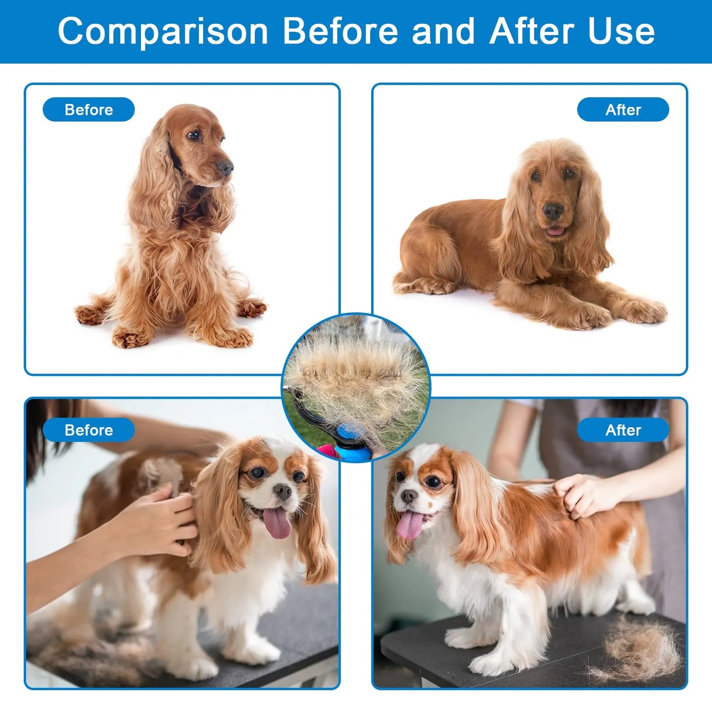 ⏰🔥 ¡50% DE DESCUENTO POR TIEMPO LIMITADO! 🐶🐱 Herramienta Profesional para Desenredar – Pelo Suave y Libre de Nudos en Mascotas ✨💖