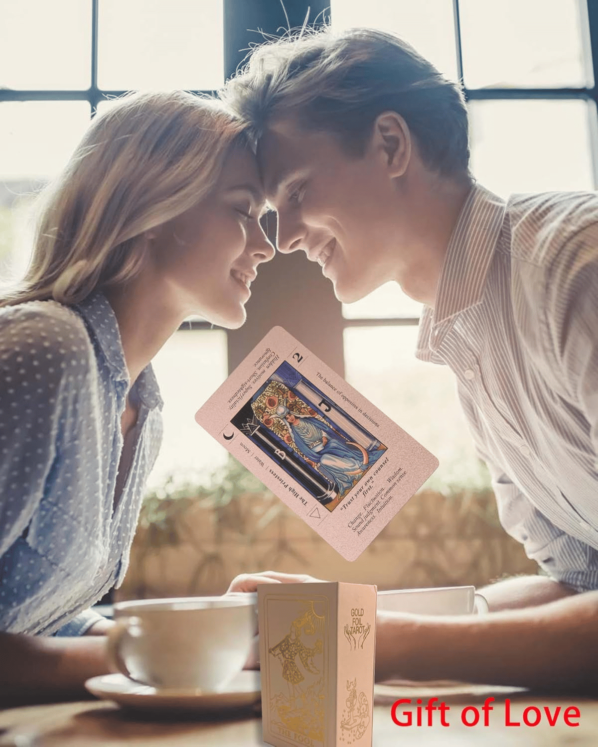 ✨Baraja de tarot Witchy Cauldron en oro rosa con libro guía🔮