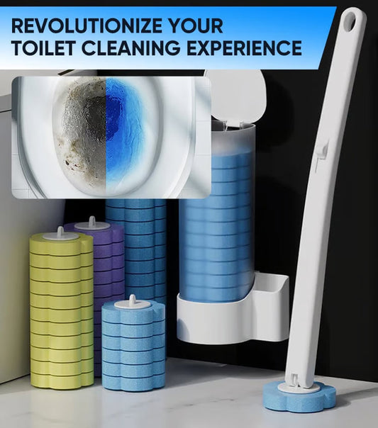 🥳2026 SÚPER VENTAS🥳💞¡+50K VENDIDOS!🚽💦Gadget de Limpieza Sin Manos🧽Herramienta desechable para limpiar el inodoro💦