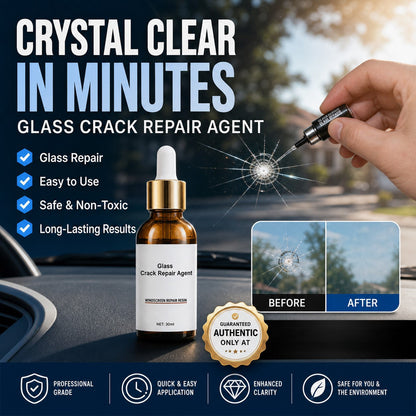 🏭 Directo de fábrica de vidrio, ¡Compra 3 y llévate 5 gratis! 💦 ¡Una gota repara todas las grietas del vidrio! 🚗 Agente reparador de grietas en vidrio