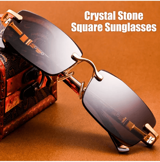 Gafas de sol con lentes de cristal natural